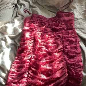 Maroon Lace Lulus Dress